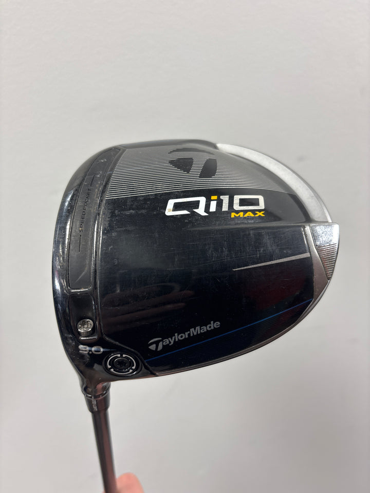 Demo TaylorMade Qi10 MAX Driver- Left Hand-9.0- Diamana 60g Regular