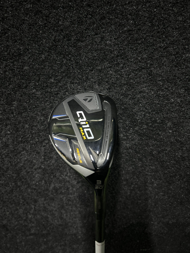 Demo TaylorMade Qi10 Max Rescue- Right Hand- 3-20 Degree-6.0 EvenFlow Stiff Flex