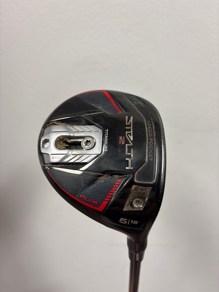 DEMO TaylorMade Stealth 2 PLUS Fairway - Right Hand- 18°- HZRDUS Smoke Red 65g Reg