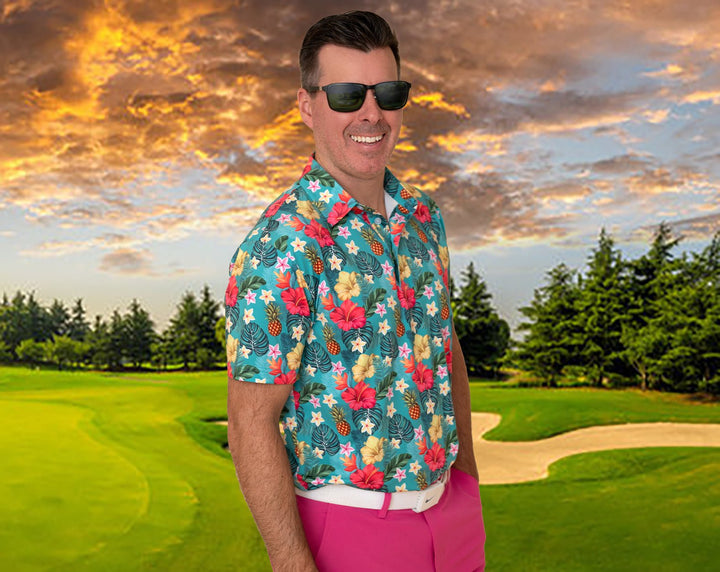 Tropical Bomb Men's Golf Polo