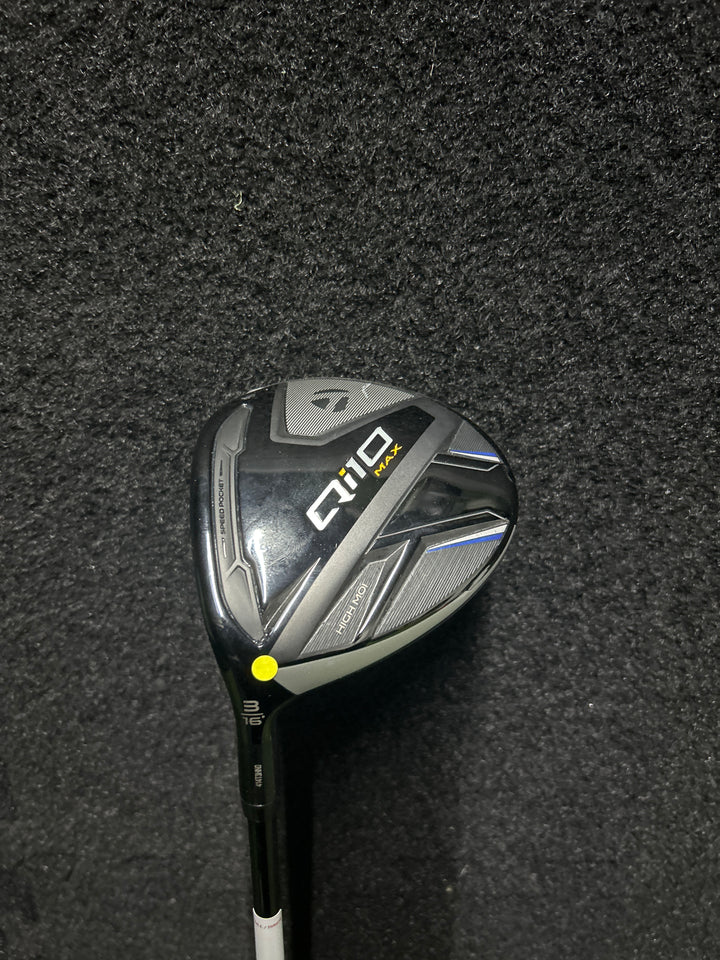 Demo TaylorMade Qi10 Max Fairway Wood- Left Hand- 16 Degree-Ventus TR 6A Senior Flex