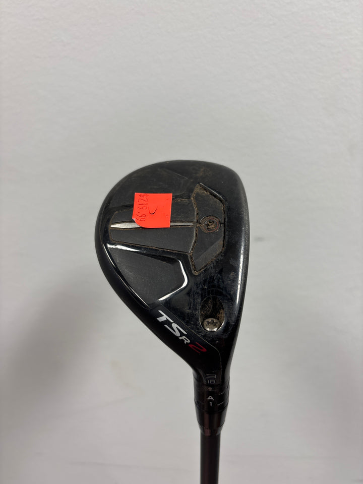 DEMO Titleist TSR 2 Hybrid- Right Hand- 18°- HZRDUS Smoke Black 80g Stiff