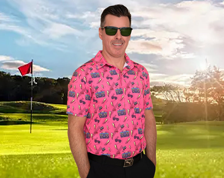 Retro Rewind Men's Golf Polo