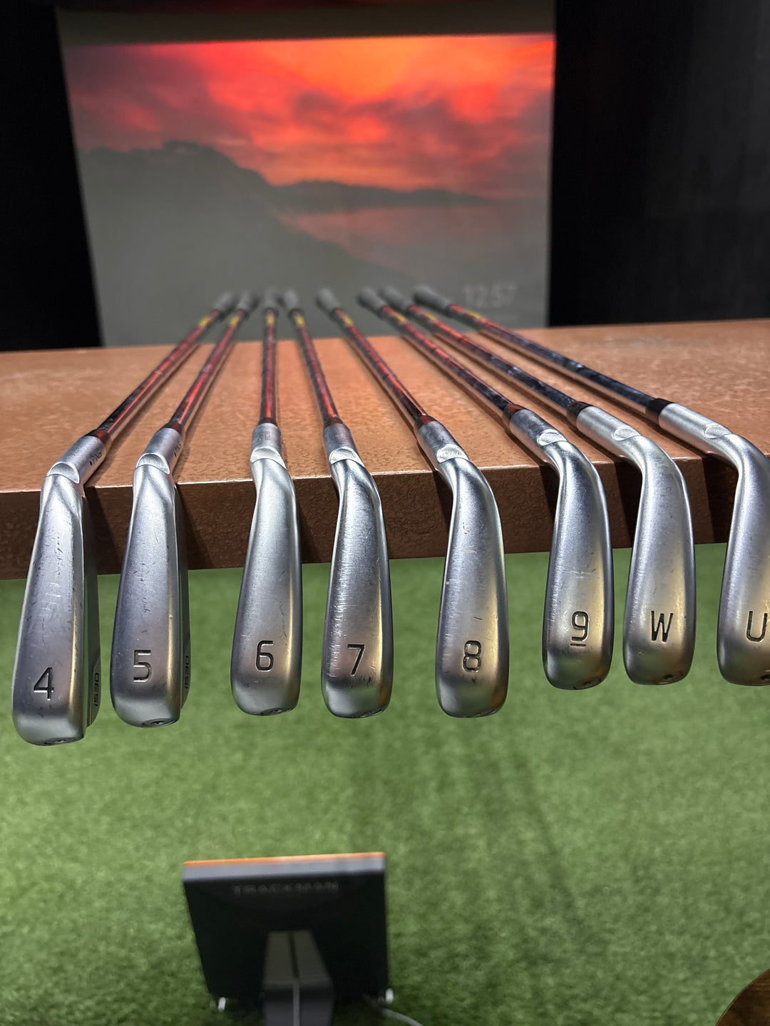 Demo Right Handed Ping I530 Iron Set, Steel Stiff, 4-GW