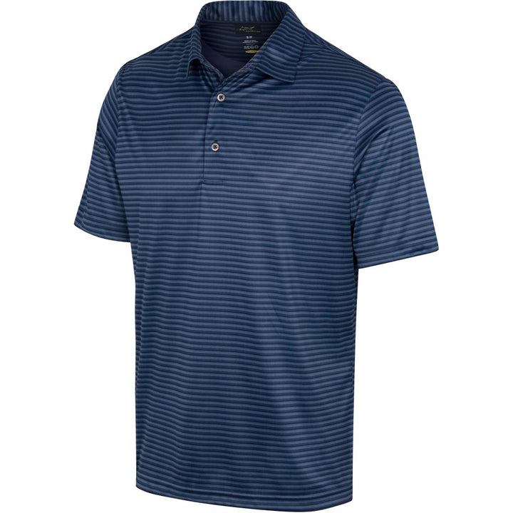 GN Men’s Recycled Microlux Three Tone Stripe Polo