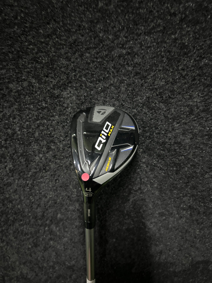 Demo TaylorMade Qi10 Max Rescue- Left Hand-4-23 Degree-Speeder NX 60S Stiff Flex