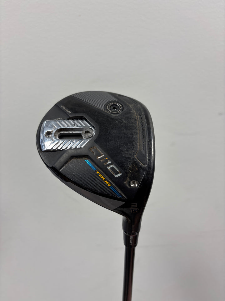 Demo TaylorMade Qi10 Fairway Wood- Right Hand-3-15-HZRDUS Smoke Black- Extra Stiff 80g