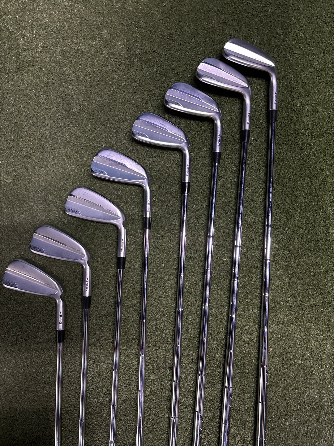 Demo Right Handed Ping I530 Iron Set, Steel Stiff, 4-GW