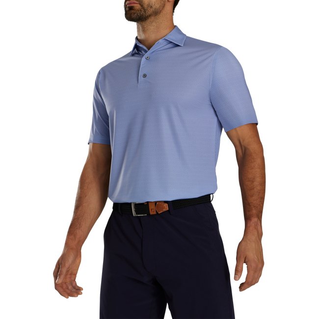 FootJoy Octagon Print Lisle Spread Collar