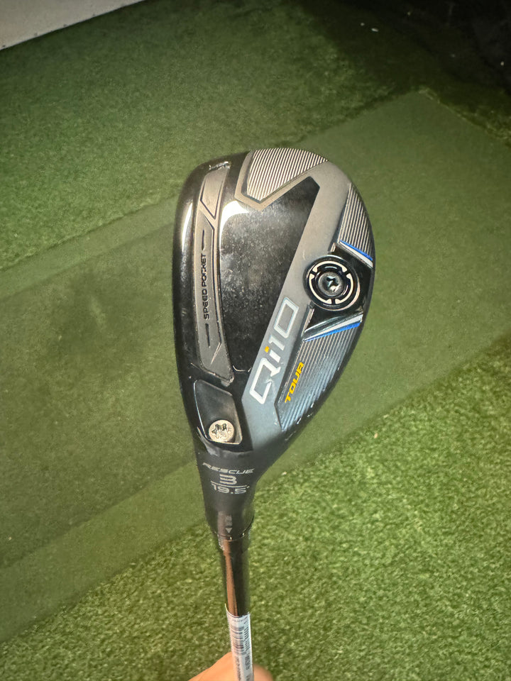 Demo TaylorMade Qi10 Tour Rescue- Left Hand- 3-19.5 Degree-Kai'li 75 Regular Flex