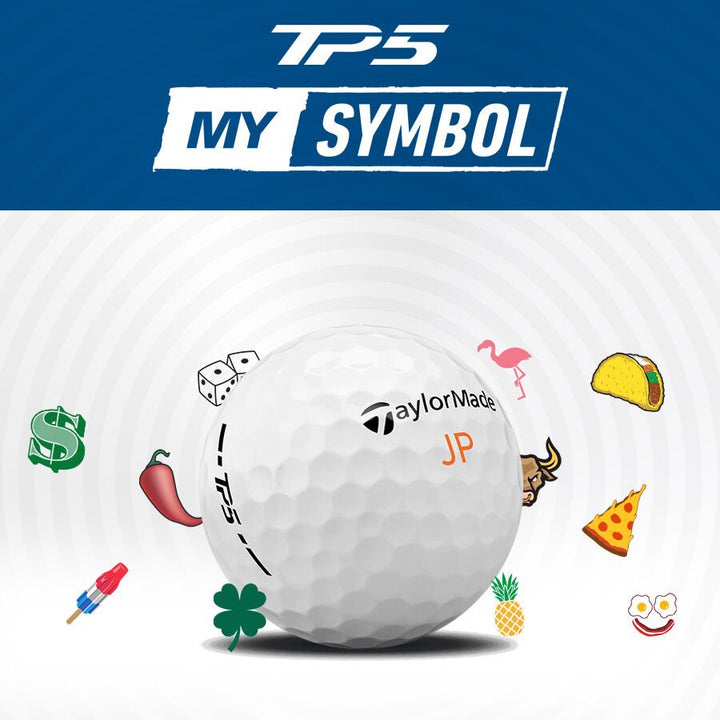 MY SYMBOL TaylorMade TP5 Golf Balls (BUY 3 GET 1 FREE)