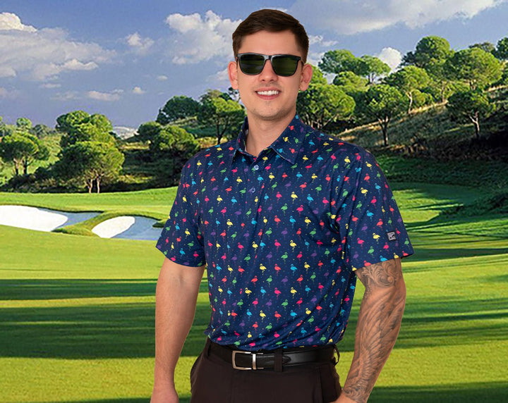 Party Birds Men's Golf Polo