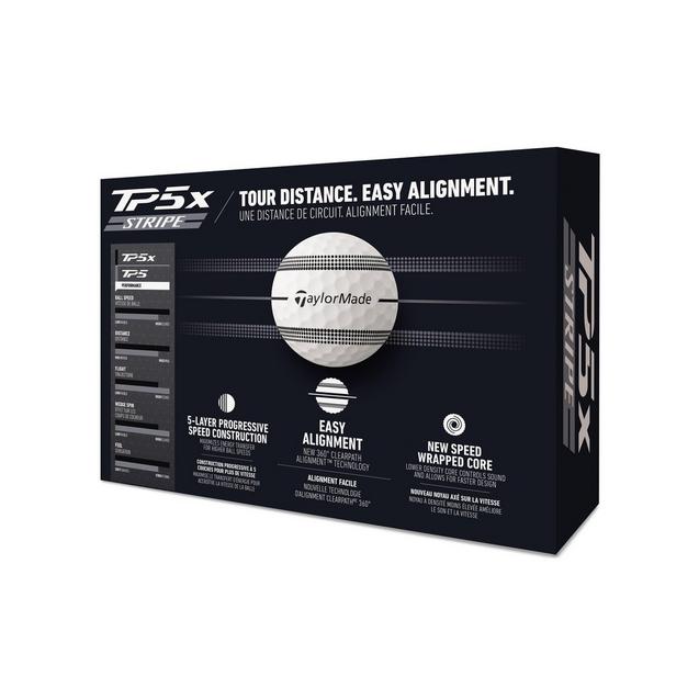 TaylorMade TP5x Golf Balls - Stripe