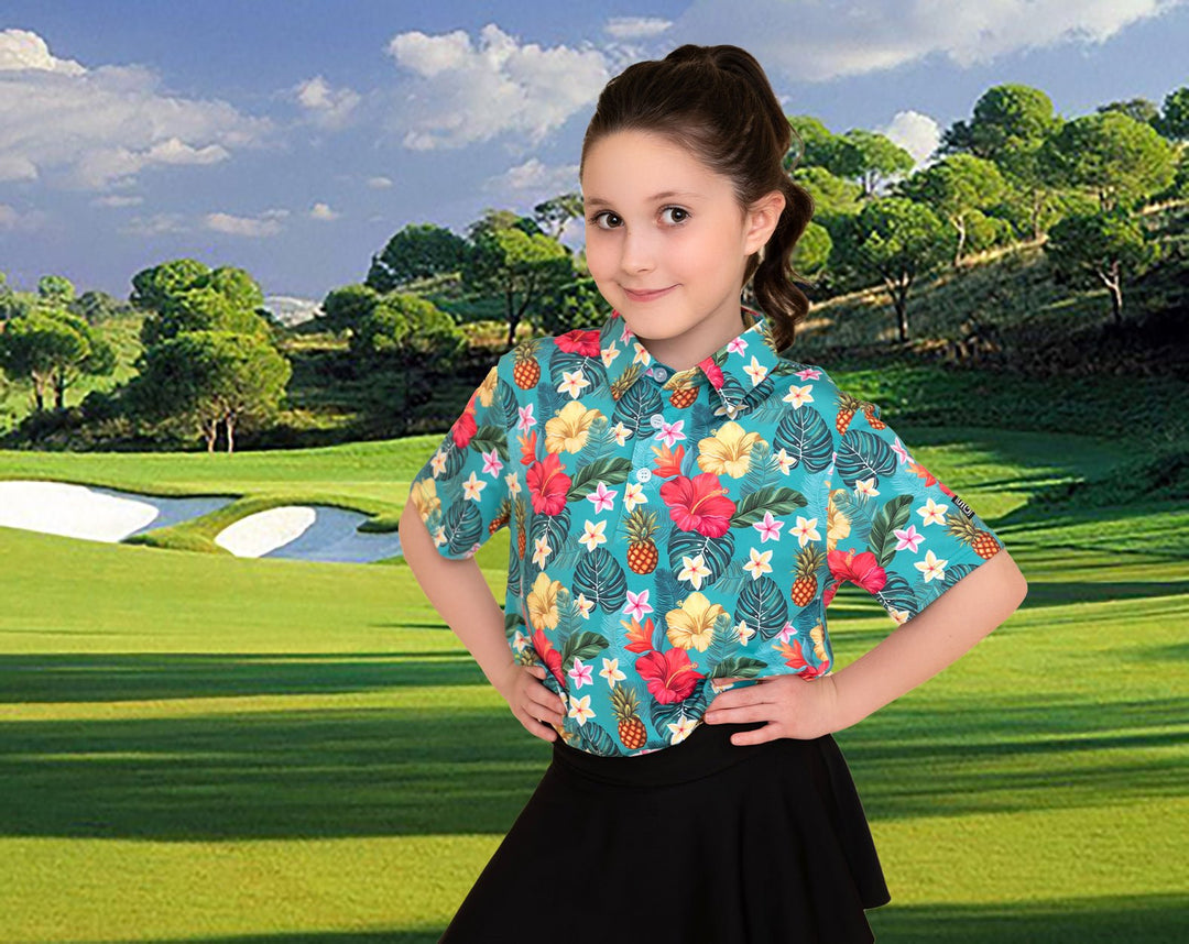 Tropical Bomb Youth Golf Polo