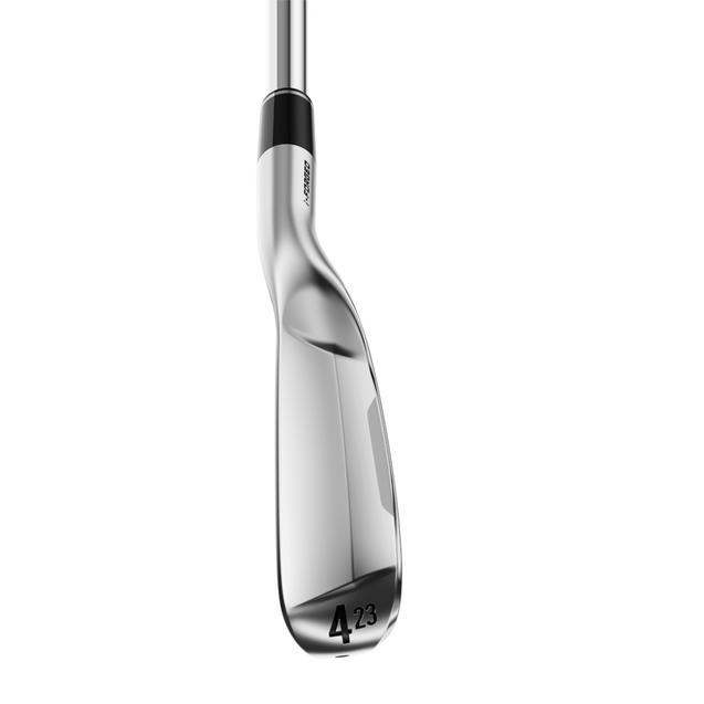 Srixon ZXi Utility Iron with graphite shaft, showcasing sleek design and detailed blade features.