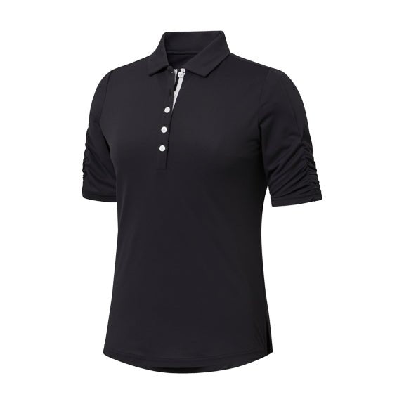 FootJoy Womens Ruched 1/2 Sleeve Shirt