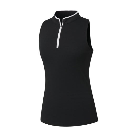 FootJoy Womens 1/4 Zip Sleeveless Shirt