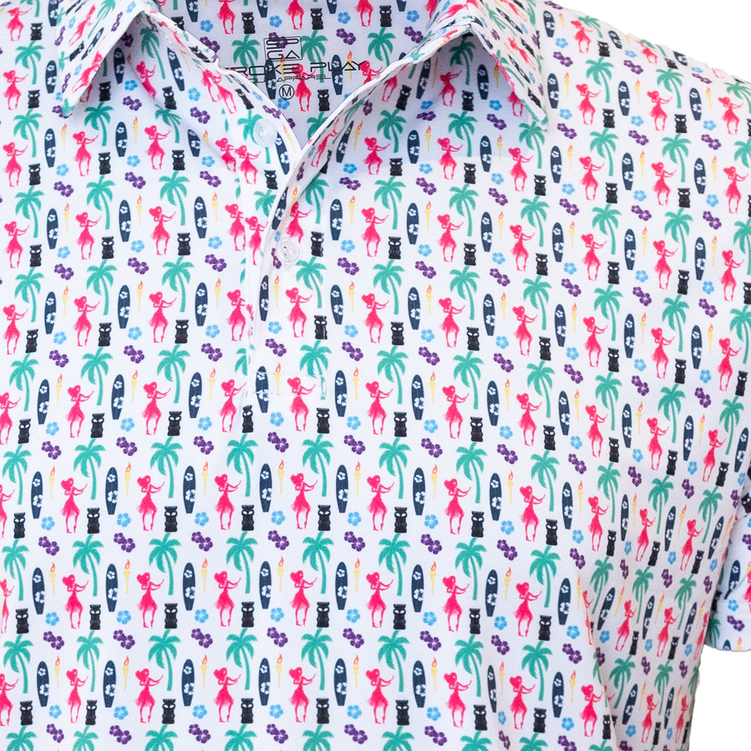 "Leis Up" Men's Polo