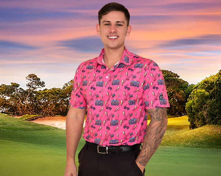 Retro Rewind Men's Golf Polo