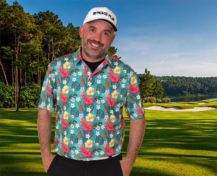 Tropical Bomb Men's Golf Polo