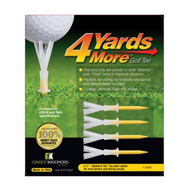 4 Yards More Standard Tees 4 Pack 2.3/4" - Niagara Golf Warehouse GDF ACCESSORIES